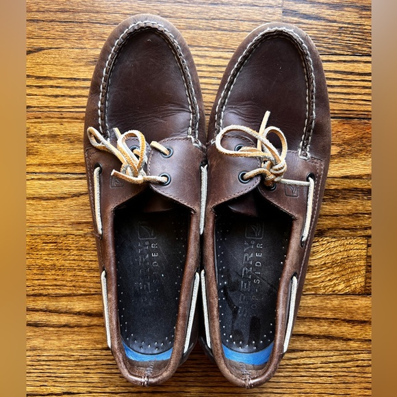 Leather Sperry Topsider Boat Shoes - Picture 1 of 4